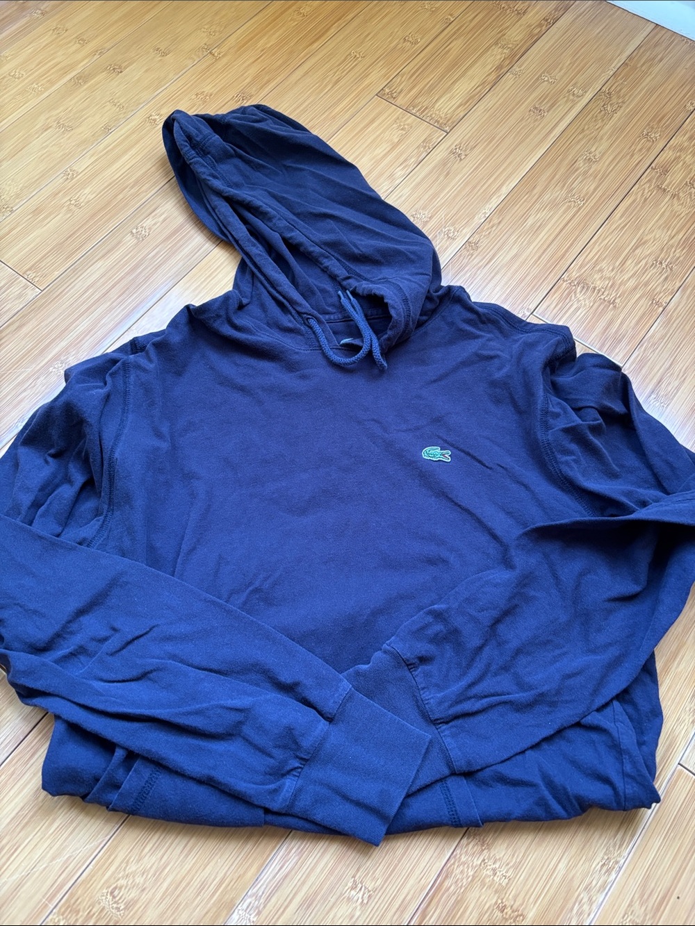 Lacoste Men's Navy Hooded Pullover Sweatshirt